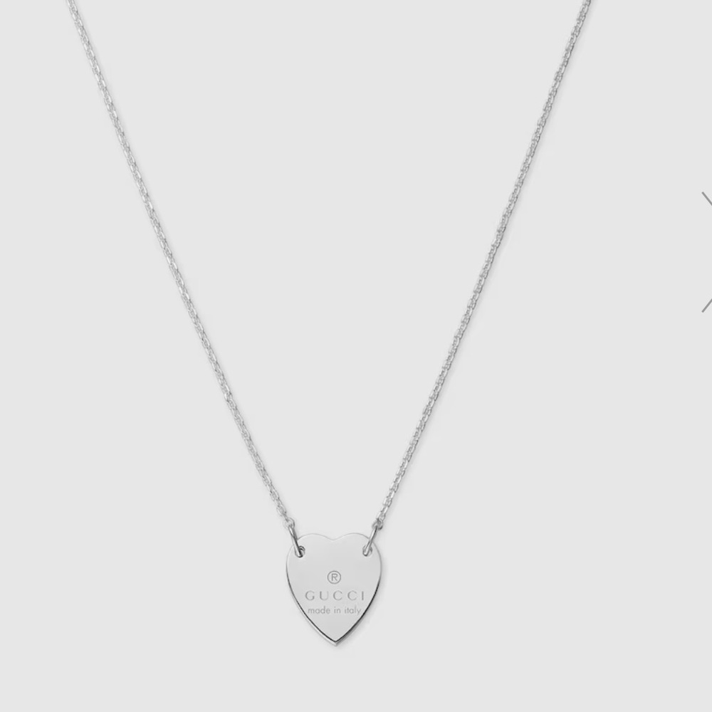 Gucci Trademark Necklace with Heart Pendant